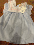 Girls' Blue and White Striped Dress