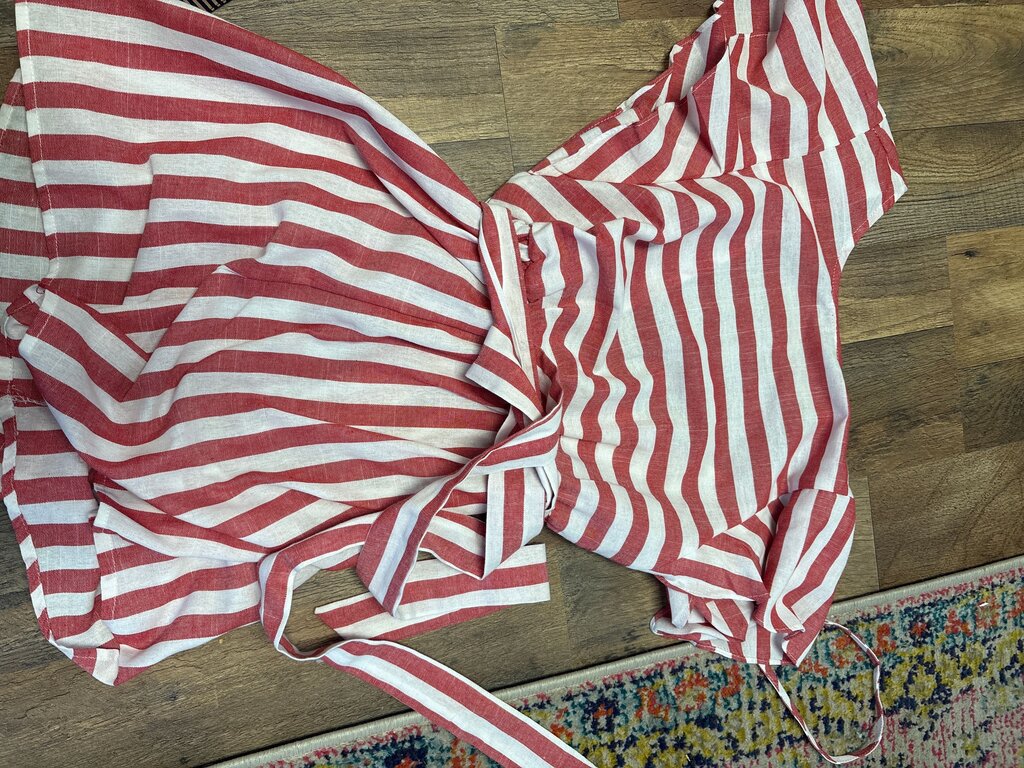 Striped Red and White Dress