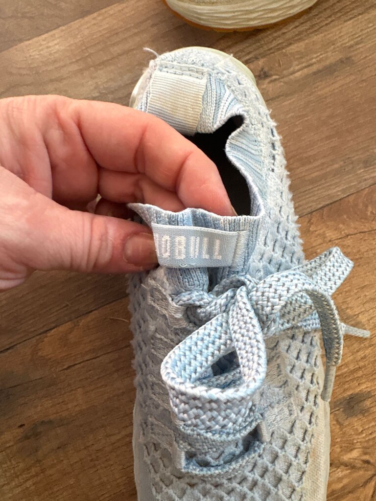 Light Blue Knitted Sneakers