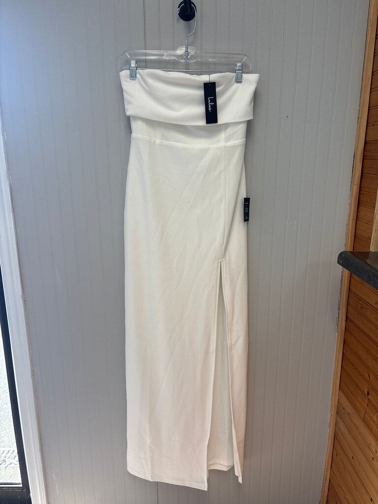 Lulus White Strapless Maxi Dress