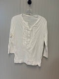 Long Sleeve White Button-Up Shirt