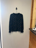 SHEIN Women's Green Leopard Print Blouse