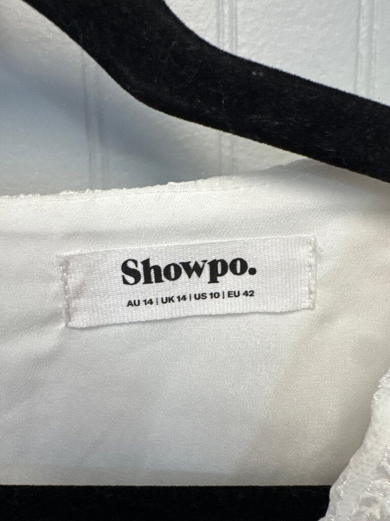 White Textured Mini Dress by Showpo