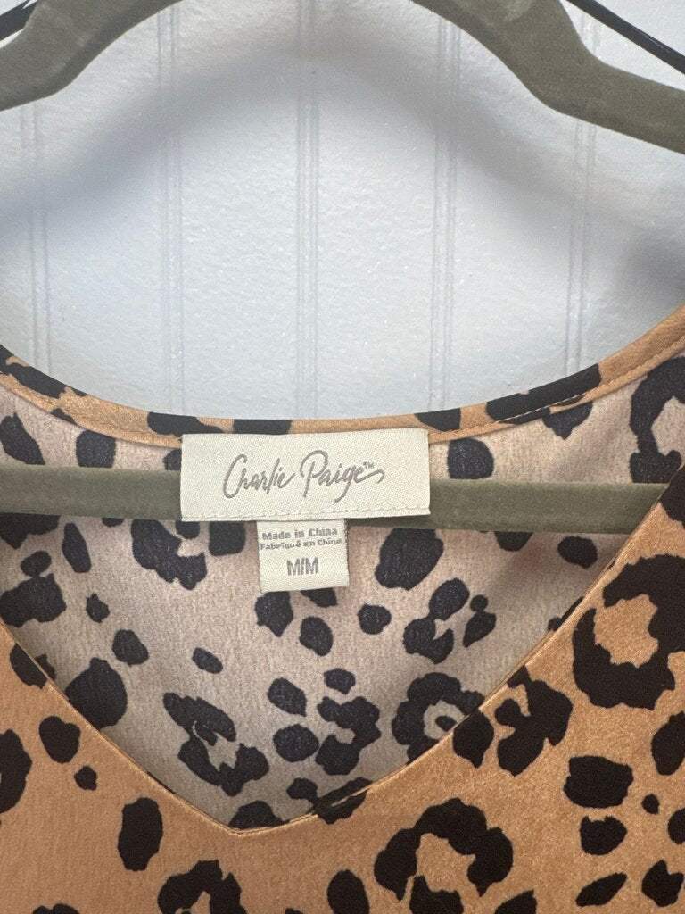 Charlie Paige Leopard Print Blouse