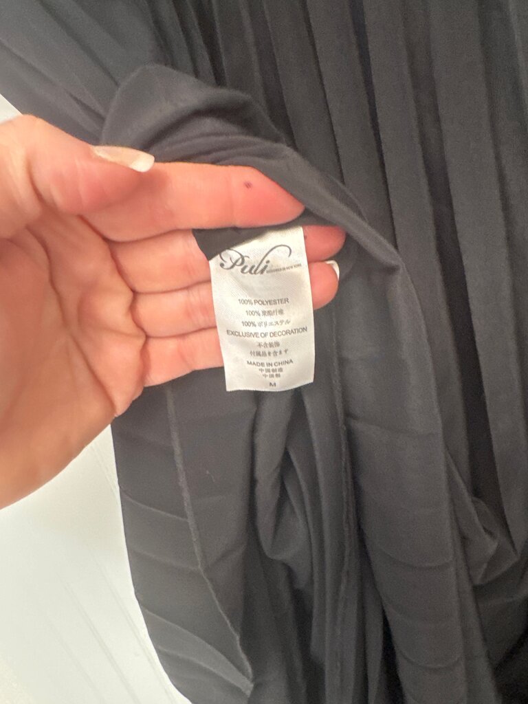 Pleated Black Skirt