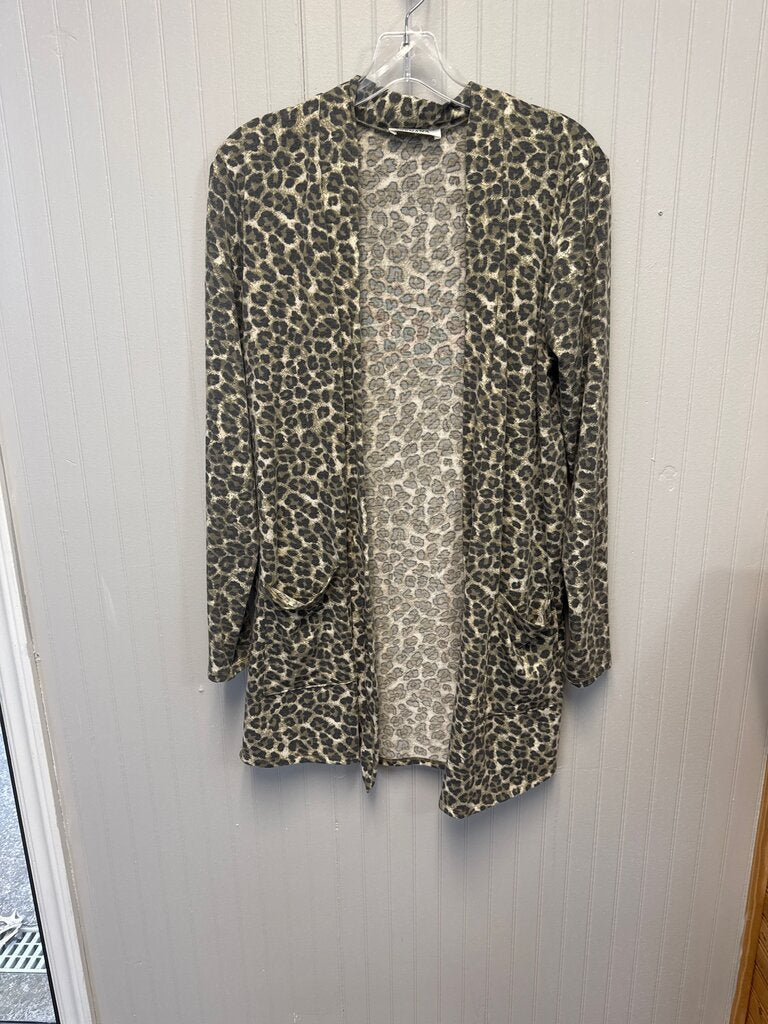 Zenana Leopard Print Cardigan