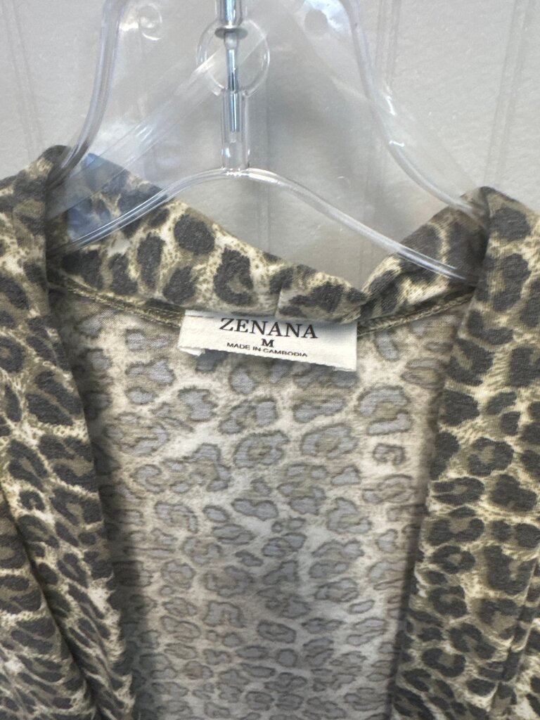 Zenana Leopard Print Cardigan
