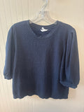 Time and Tru Women's Quilted Long Sleeve Top