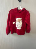 Red Santa Hoodie with 'More Cookies for Me' Print
