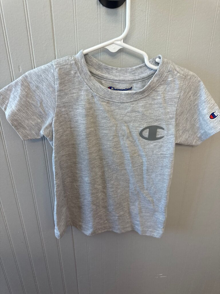 Champion Boys' Gray Short Sleeve T-Shirt