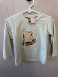 Embroidered Dog and Duck Long Sleeve T-Shirt