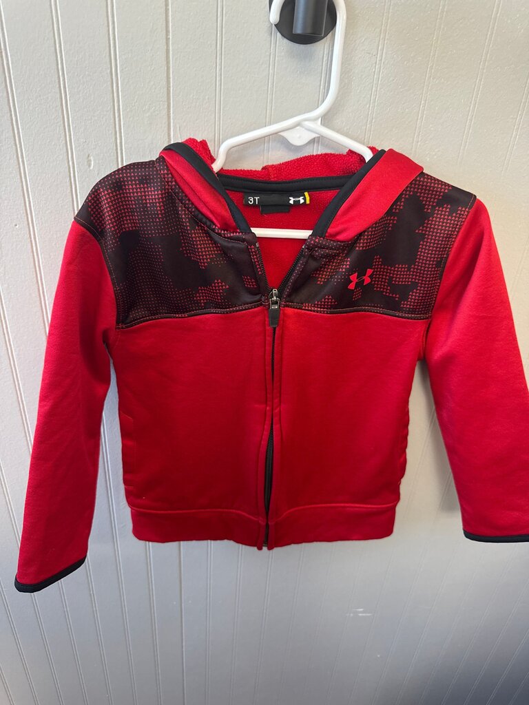 Under Armour Red Zip-Up Hoodie
