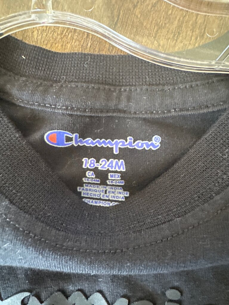Champion Black Graphic Tee