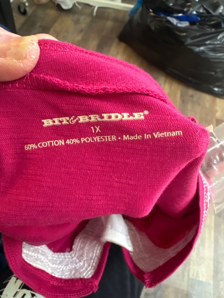 BIT & BRIDLE Women's Pink Top