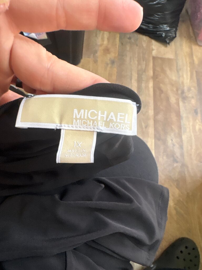 Michael Kors Black Cold Shoulder Dress