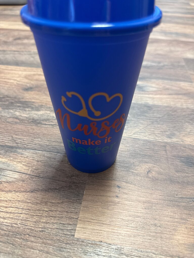 Nurse Themed Blue Cup