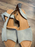 Gray Strappy Sandals