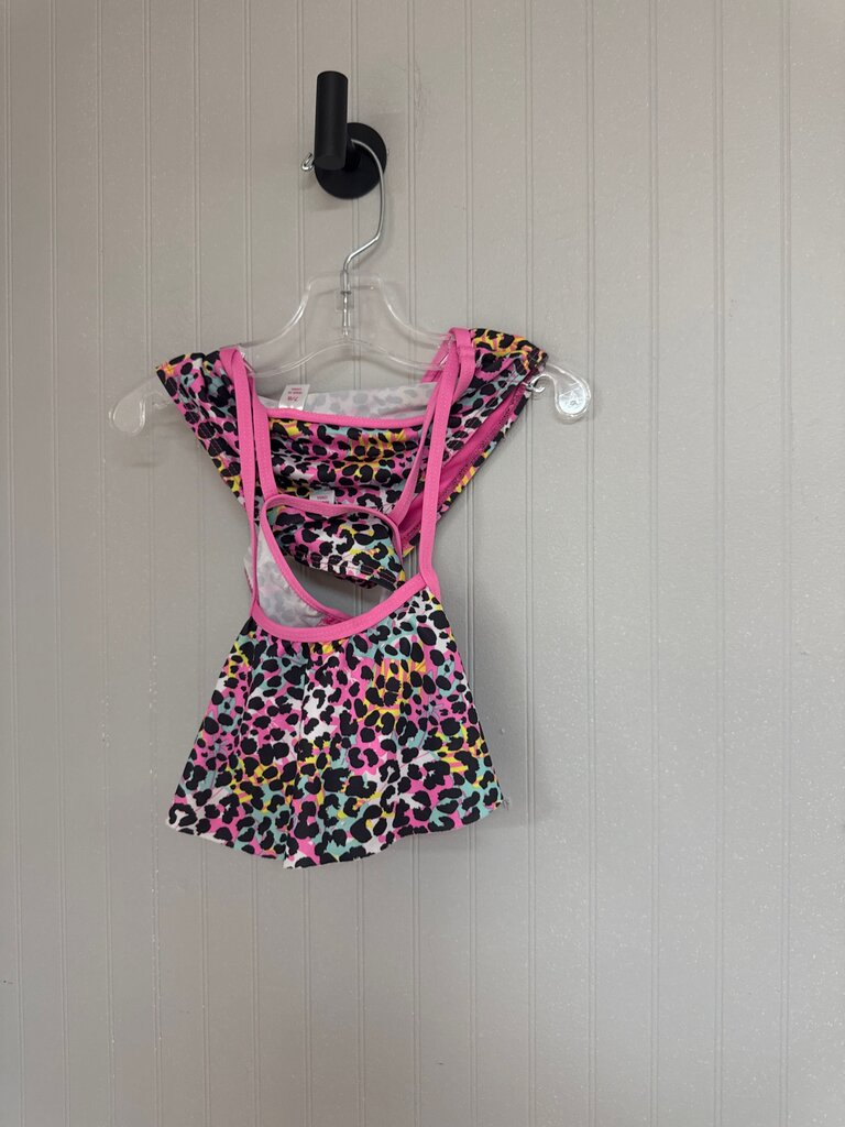 Colorful Leopard Print Swimsuit