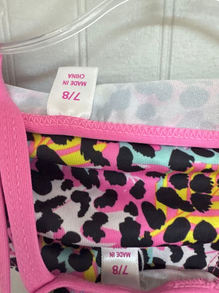 Colorful Leopard Print Swimsuit