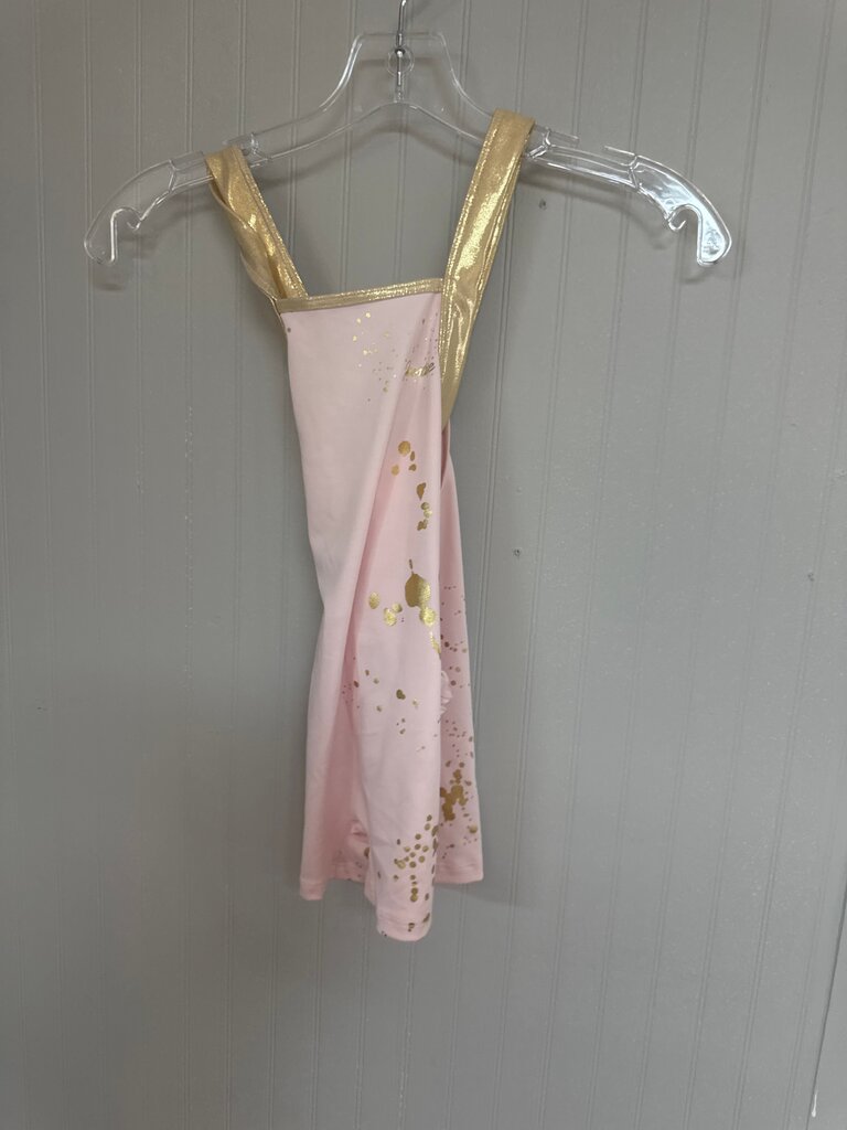 Pink and Gold Sparkly Dance Costume
