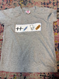 Little P's Smocks Pediatric Nurse Themed Gray T-Shirt