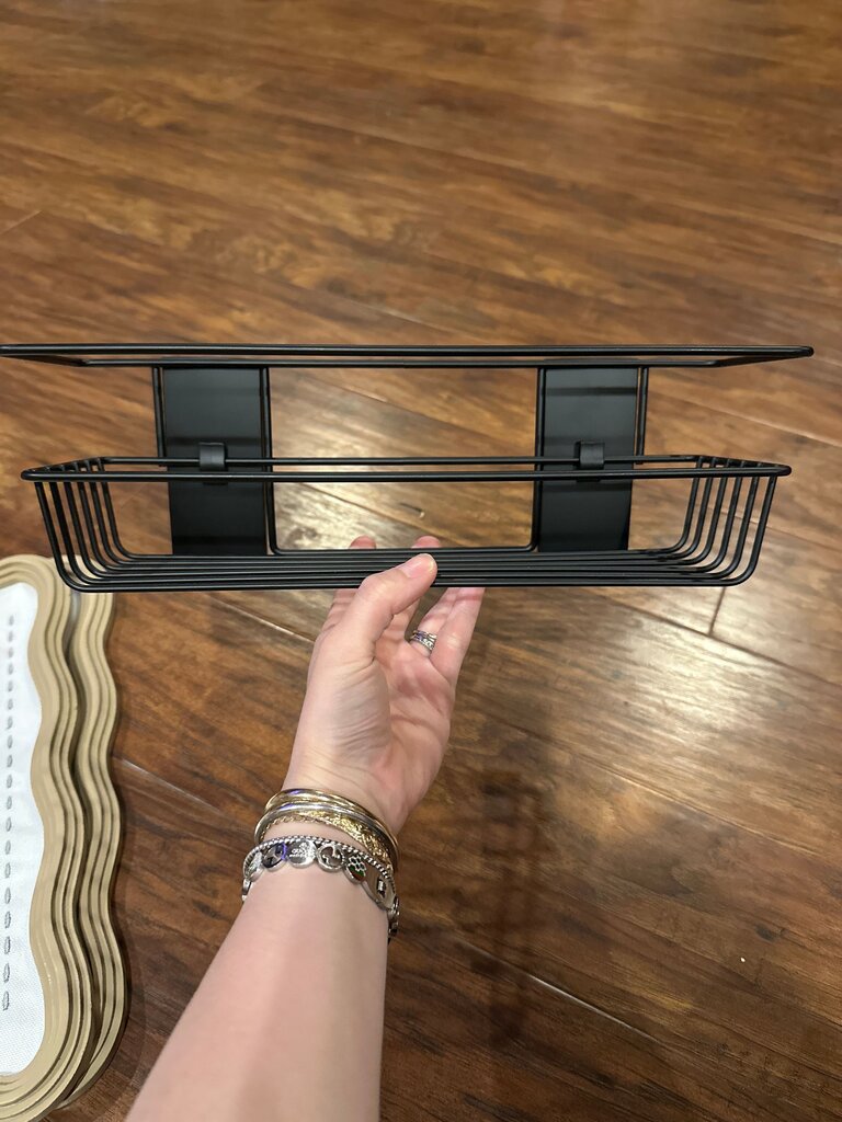 Black Metal Wall Shelf