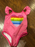 Rainbow Heart Swimwear