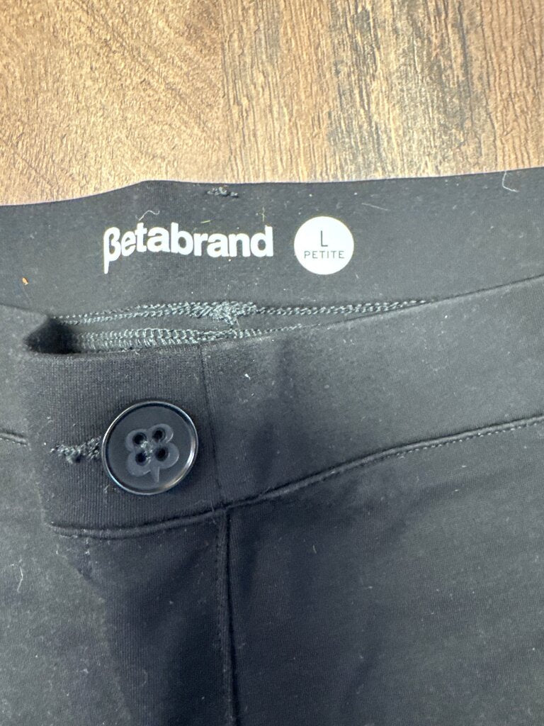 BetaBrand Women's Black Petite Pants