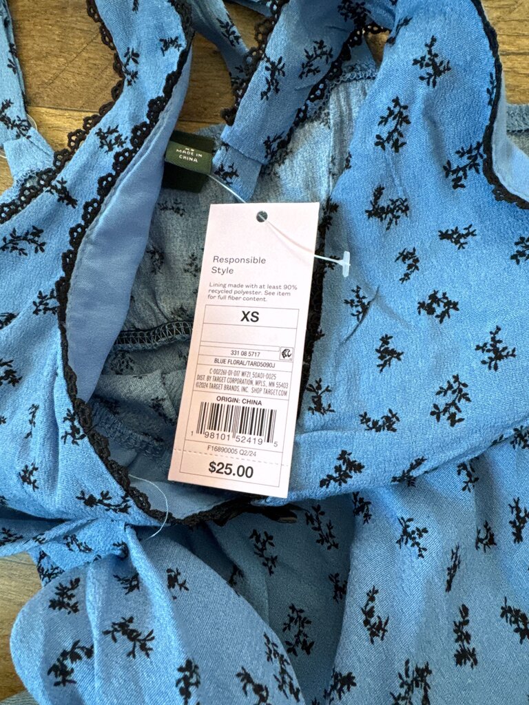 Blue Floral Dress