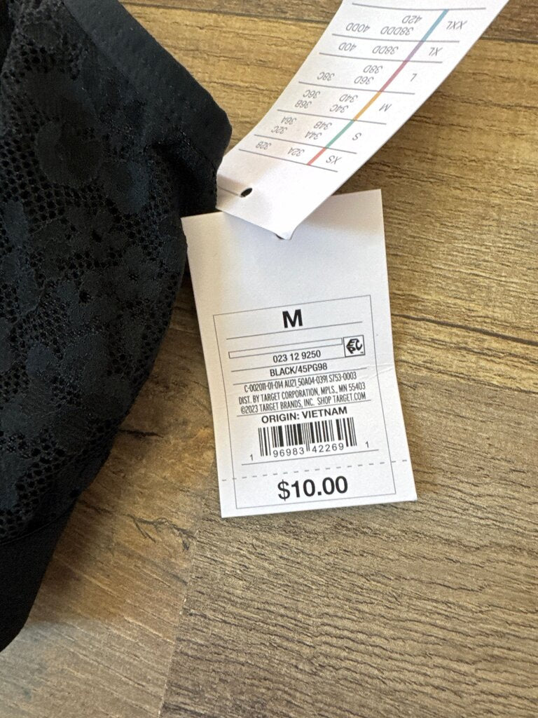 Black Lace Sports Bra