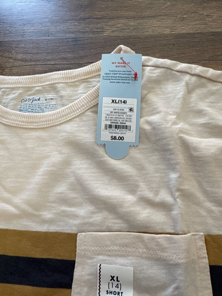 Cat & Jack XL(14) Short Sleeve Shirt