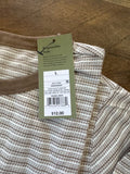 Brown Striped Short Sleeve T-shirt
