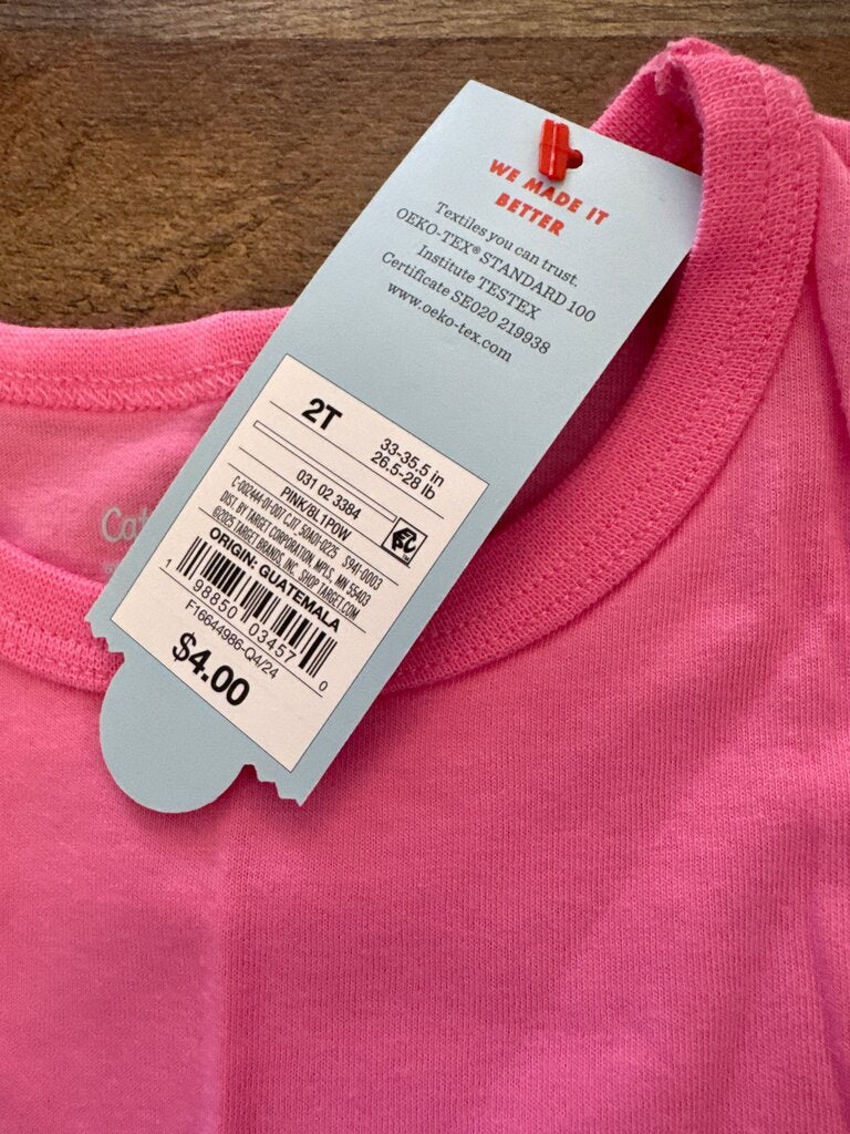 Pink Sleeveless Top for Toddlers