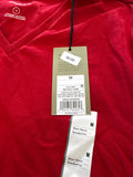 Red Short Sleeve V-Neck T-Shirt